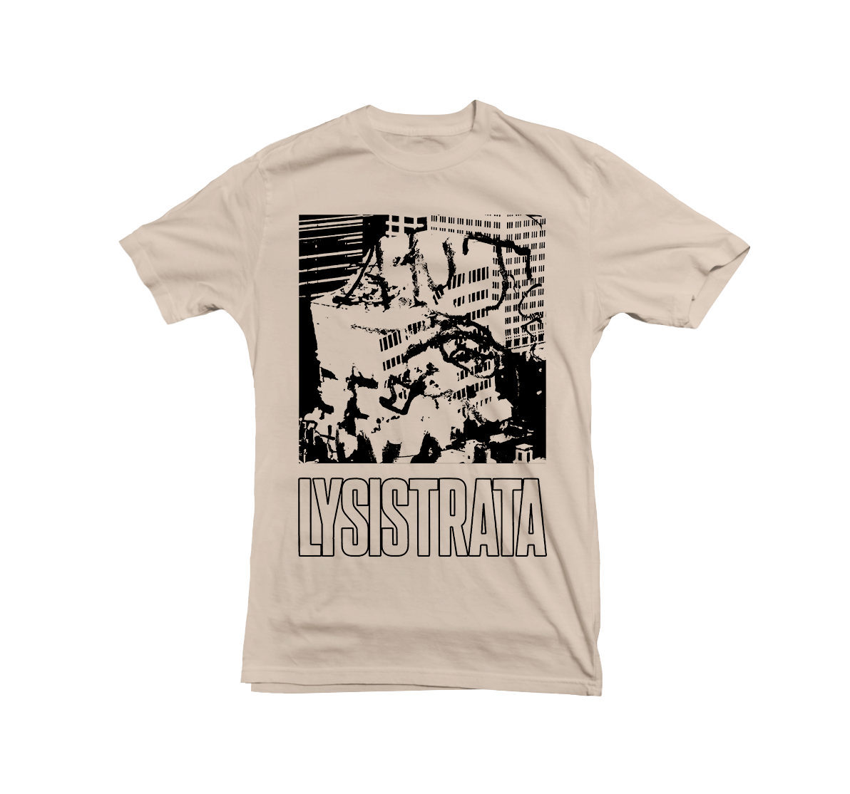 LYSISTRATA  "Building" Light Sand T-Shirt