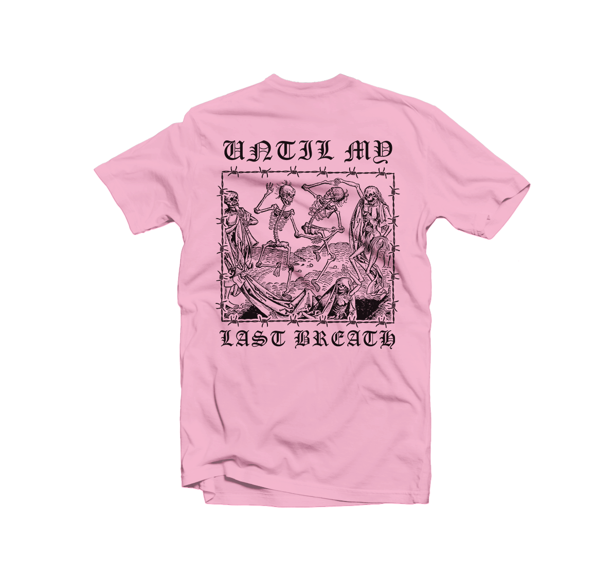 WHO I AM - "Until My Last Breath" Light Pink Tee