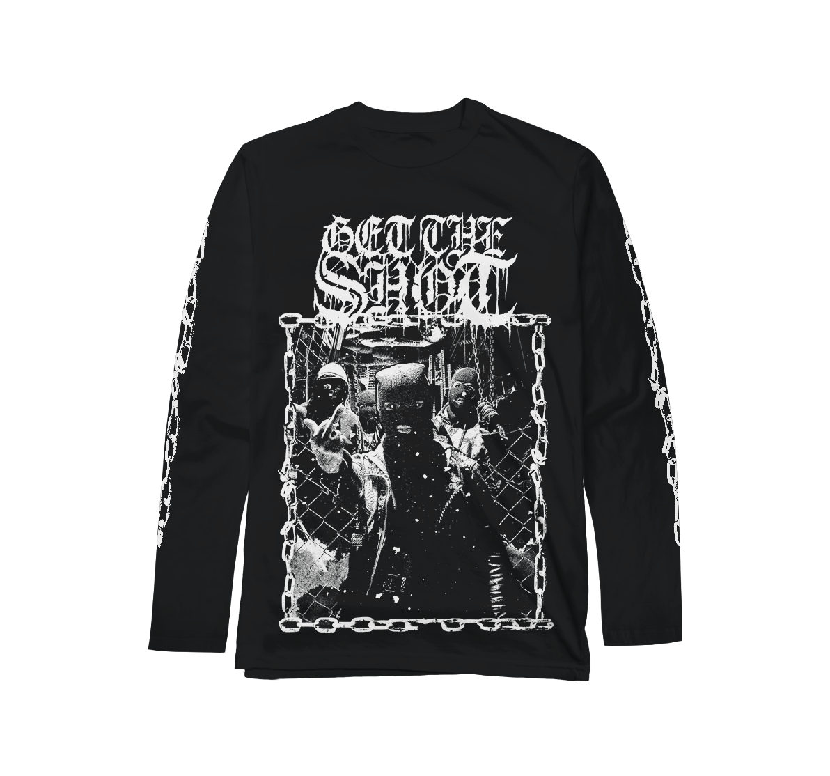 GET THE SHOT "Survival Denied" Black Longsleeve