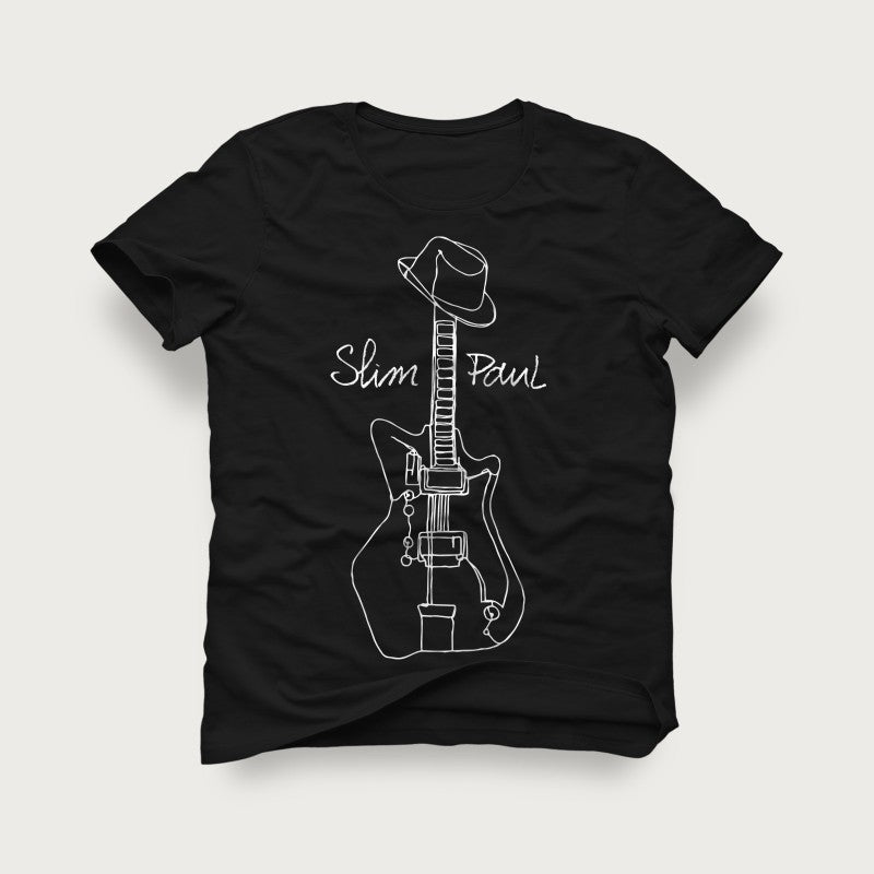 Slim Paul tee-Shirt guitar