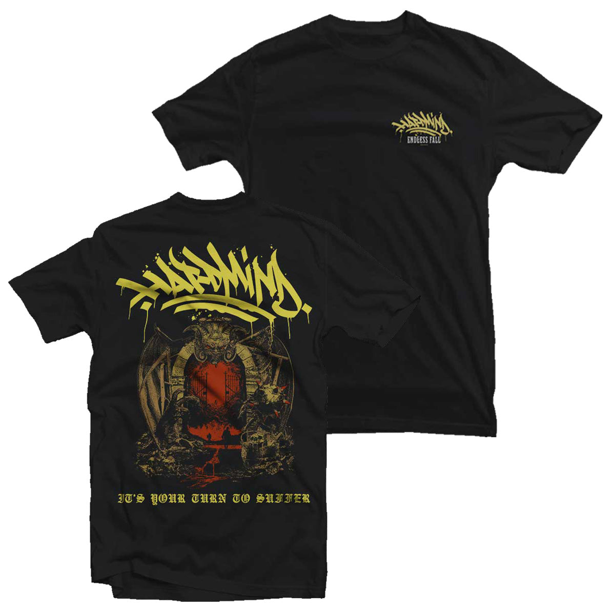 HARDMIND "Endless Fall" Black T-Shirt