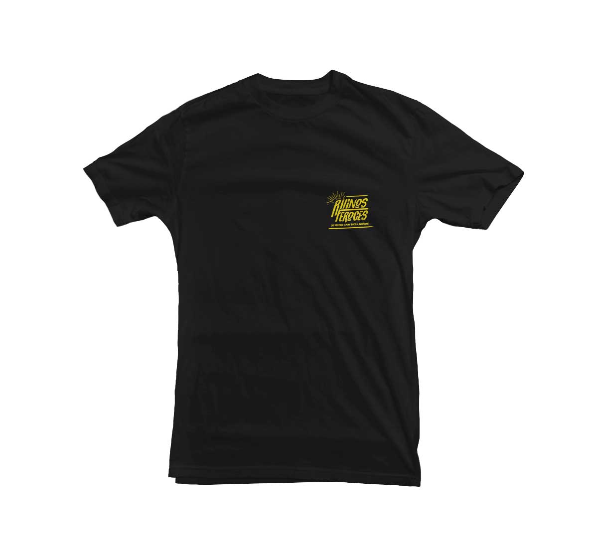 LES RHINO FEROCES - T-Shirt Noir "Pocket + back"